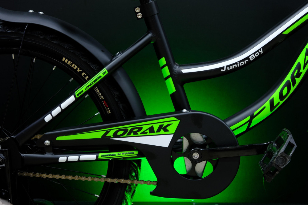 Lorak Junior 20 Boy Матовый Чёрный/Зелёный