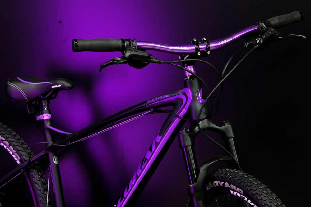 Lorak Glory 2000 Матовый Чёрный/Фиолетовый рама 15 (на рост 141-160)