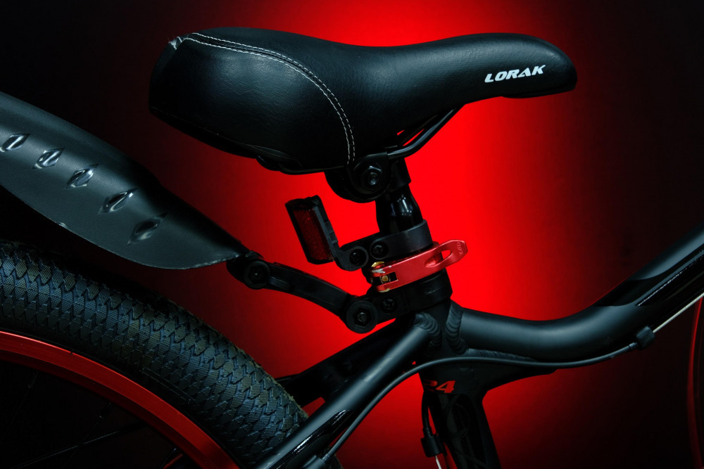 Lorak Dynamic 24 18sp Матовый Чёрный/Красный