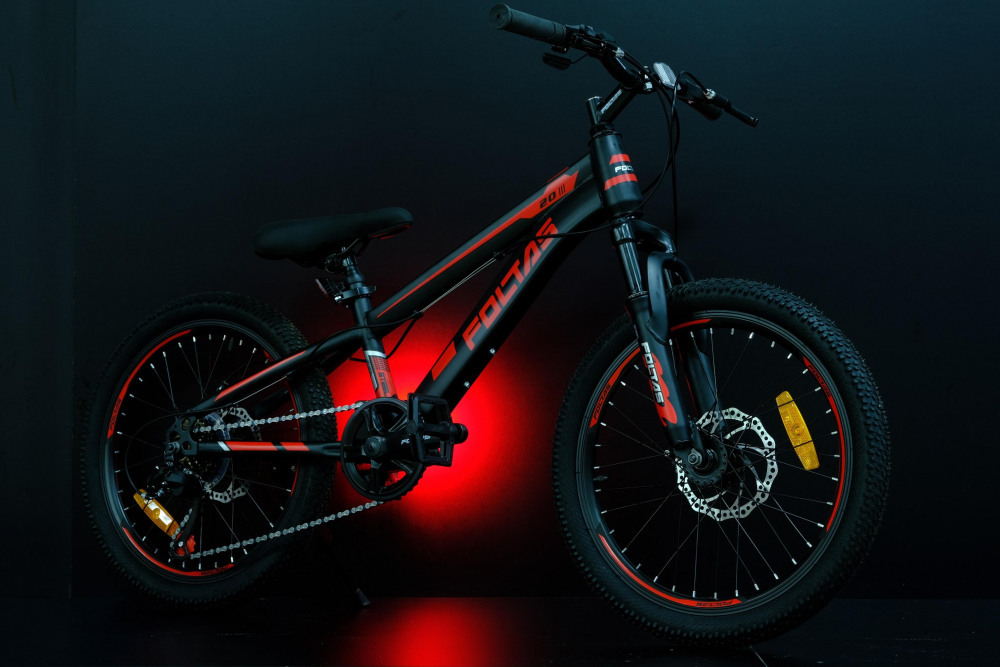 FOLTAS 20 Матовый Чёрный/Красный