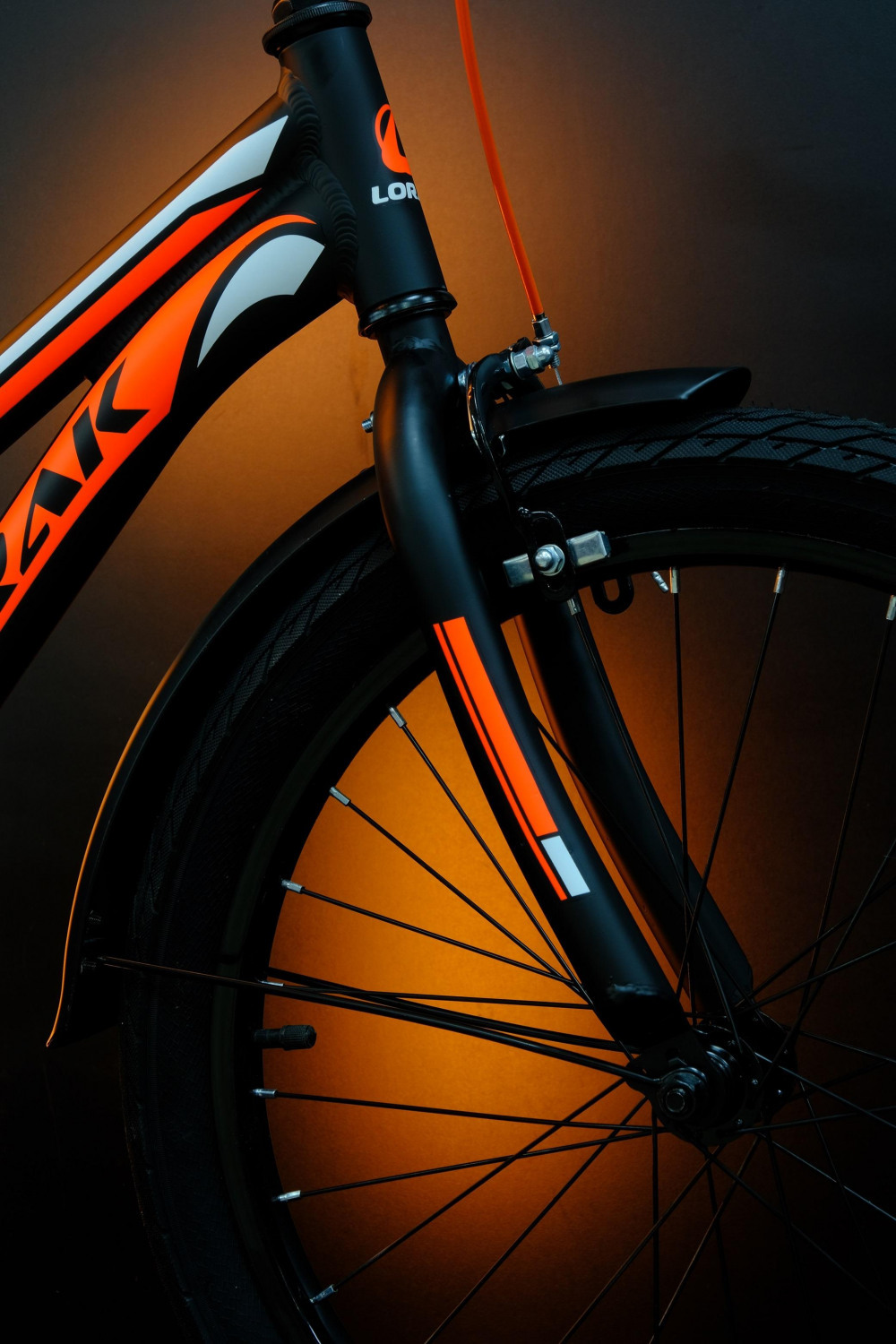 Lorak Junior 20 Boy Матовый Чёрный/Оранжевый