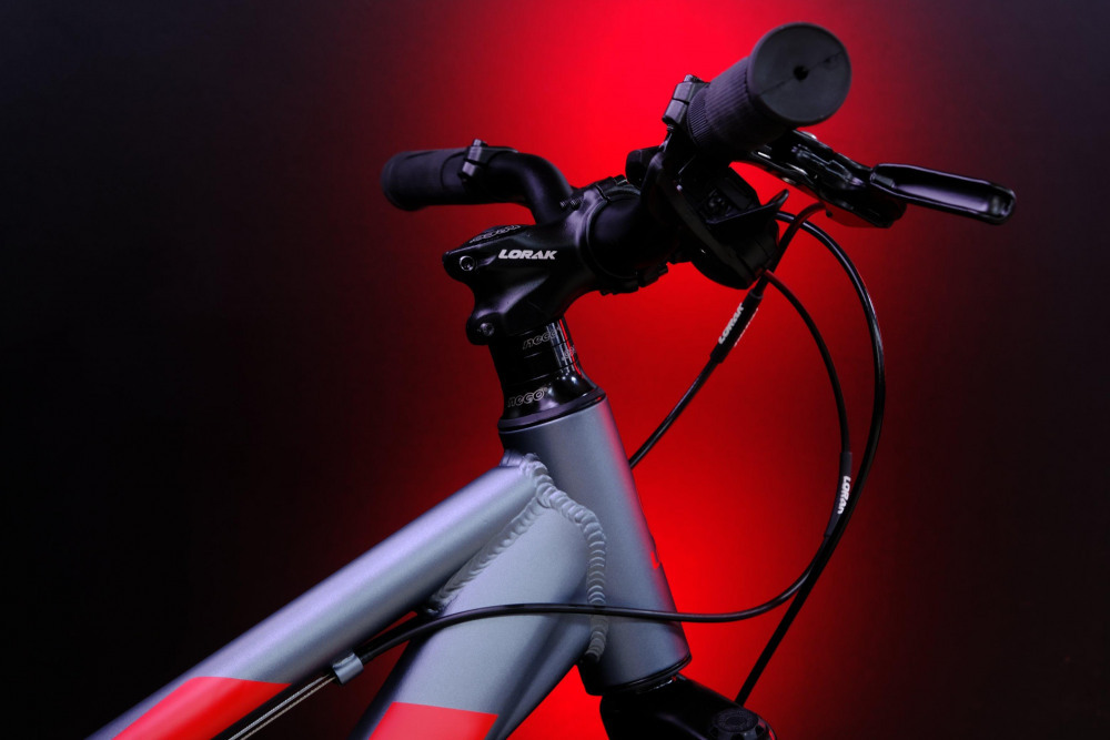 LORAK SHARK 24 BLACK Матовый Серый/Красный