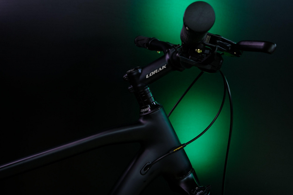 LORAK Sel 9000 8 sp Матовый Чёрный/Зелёный 23р (на рост 189-205)