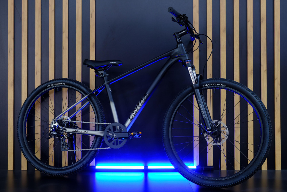 LORAK 3.0 8 sp Матовый Чёрный/Серый рама 19 (на рост 171-182)